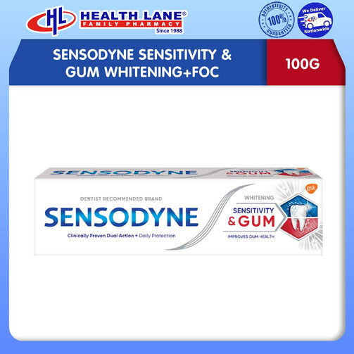 SENSODYNE SENSITIVITY & GUM PEMUTIH+FOC (100G)
